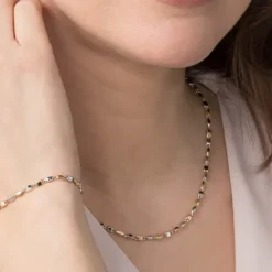 Collier Gold bicolor 585