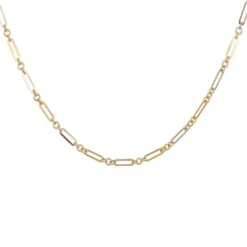 Collier Gold/Wei&szlig;gold 585
