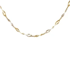 Collier Gold/Wei&szlig;gold 585