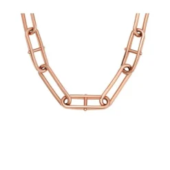 Collier "Heritage" Stahl ros&eacute;gold ionenplattiert