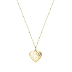 Collier "Herz" Gold 585 Zirkonia