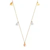 Collier "Herzen" Gold 585 tricolor