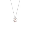 Collier "Herzen" Silber 925 bicolor