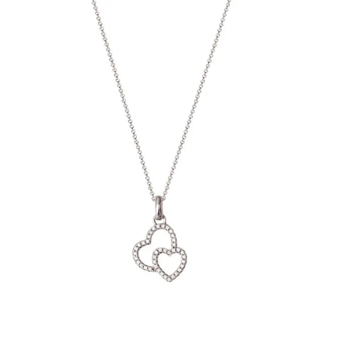 Collier "Herzen" Silber 925 Zirkonia