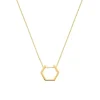 Collier "hexagon" Gold 585