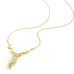 Collier "Hirsch" Gold 585 Brillanten
