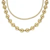 Collier "Jewelry" Stahl gold ionenplattiert
