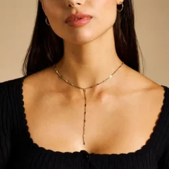 Collier "Jewelry" Stahl gold ionenplattiert