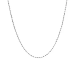 Collier "Kordel" Wei&szlig;gold 585
