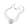 Collier "Kugeltanz" Silber 925 dreireihig