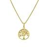 Collier "Lebensbaum" Silber 925 vergoldet Zirkonia
