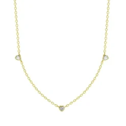 Collier "Love Story" Silber 925 Zirkonia vergoldet