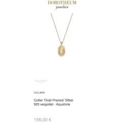 Collier "Ovali Preziosi" Silber 925 vergoldet