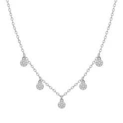 Collier "Poppy Glitz" Silber 925 Zirkonia