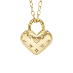 Collier "Sadie" Stahl gold ionenplattiert