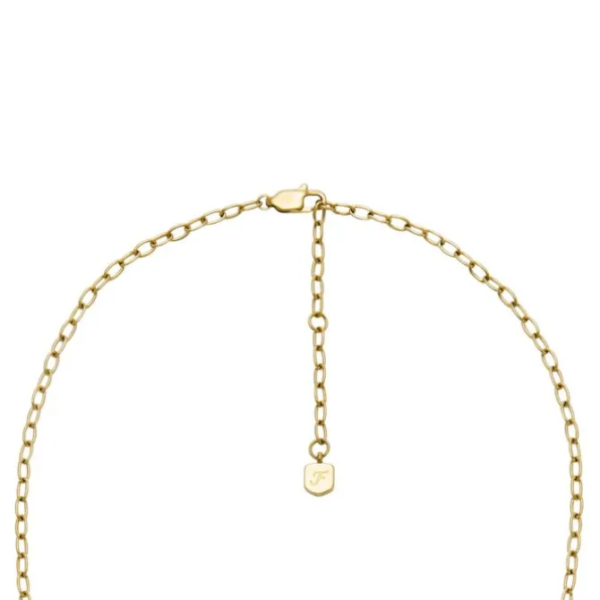 Collier "Sadie" Stahl gold ionenplattiert