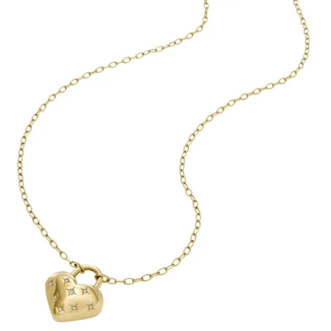 Collier "Sadie" Stahl gold ionenplattiert