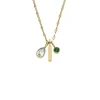 Collier "Sadie" Stahl Zirkonia gold ionenplattiert