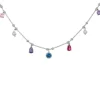 Collier Silber 925 Imitationssteine Perlen
