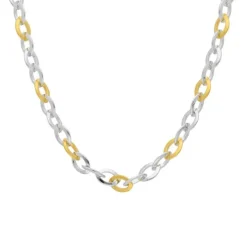 Collier Silber 925 vergoldet bicolor