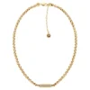 Collier "SNAKE" Stahl gold ionenplattiert