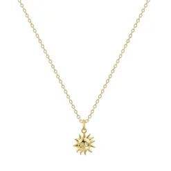Collier "Sonne", vergoldet