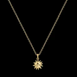Collier "Sonne", vergoldet