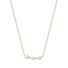 Collier "Stern" Silber 925 Zirkonia vergoldet