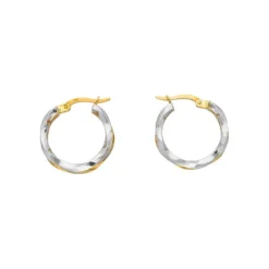 Creolen Gold 585 bicolor