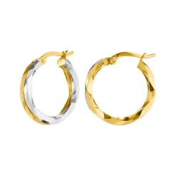 Creolen Gold 585 bicolor