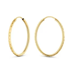 Creolen Gold 585 tlw. diamantiert