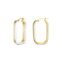 Creolen Gold 585 tlw. rhodiniert