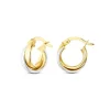 Creolen Gold 585 tlw. rhodiniert