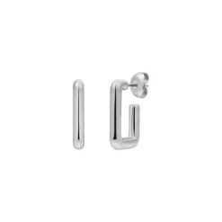 Creolen mit Stecker "FRAME" Stahl
