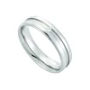 Damen Partnerring Silber 925 platiniert Brillant 0,02 ct.