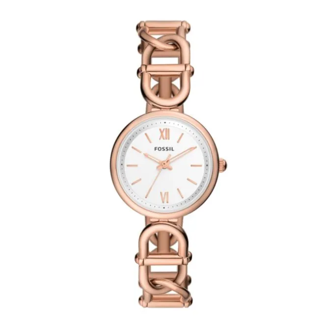 Damen Uhr "CARLIE" Quarz Stahl roségold