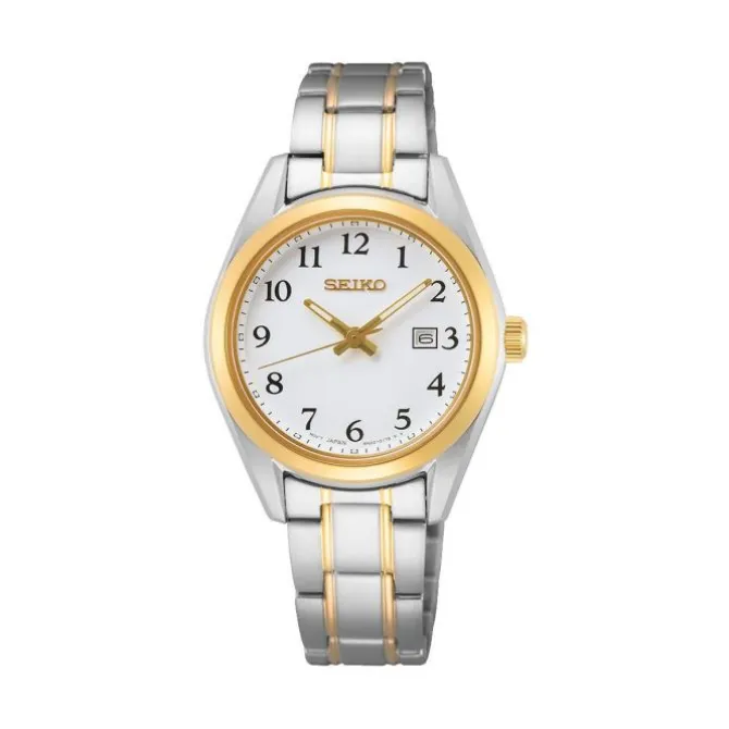 Damen Uhr "DRESS" Quarz Stahl tlw. gold