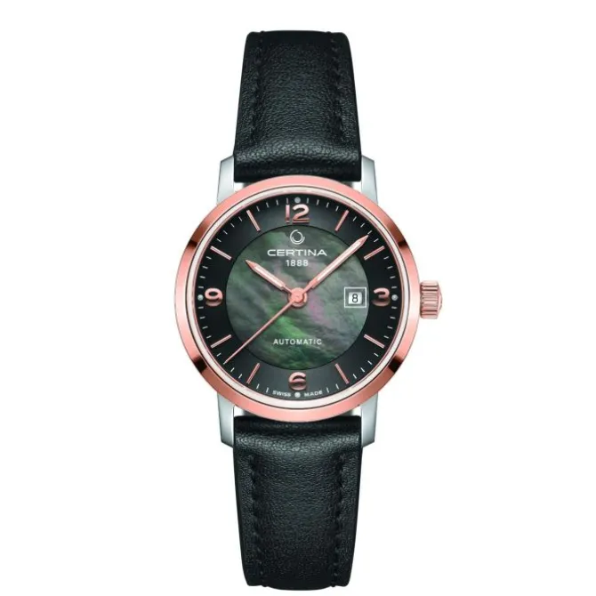 Damen Uhr "DS CAIMANO" Automatik Leder braun