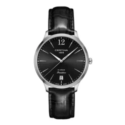 Damen Uhr "DS DREAM" Quarz Leder schwarz
