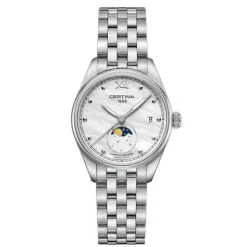 Damen Uhr "DS-8 LADY MOON PHASE" Quarz Stahl