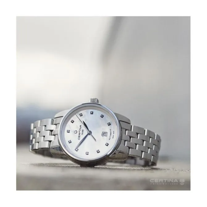 Damen Uhr "DS PODIUM" Automatik Stahl
