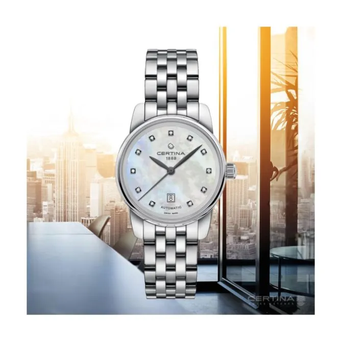 Damen Uhr "DS PODIUM" Automatik Stahl