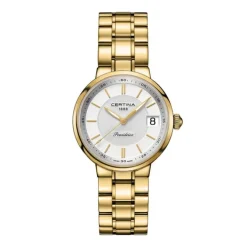 Damen Uhr "DS STELLA" Quarz Stahl gold