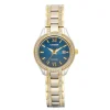 Damen Uhr "ELEGANCE" Eco Drive Stahl tlw. gold