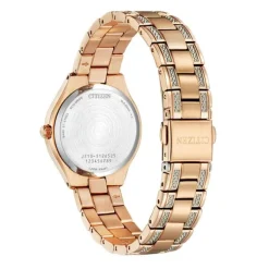Damen Uhr "ELEGANCE" Eco Drive Stahl ros&eacute;