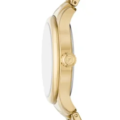 Damen Uhr "GILMORE" Quarz Stahl gold ionenplattiert