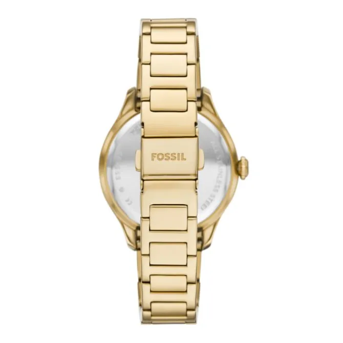 Damen Uhr "GILMORE" Quarz Stahl gold ionenplattiert