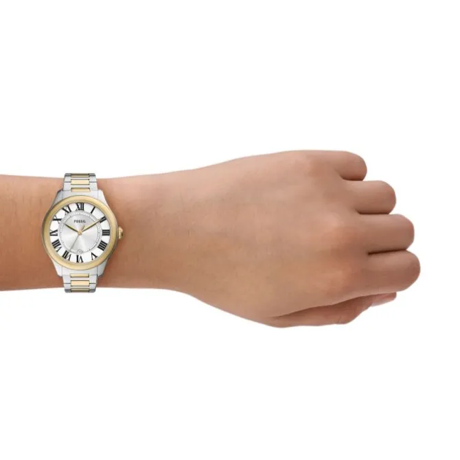 Damen Uhr "GILMORE" Quarz Stahl bicolor ionenplattiert