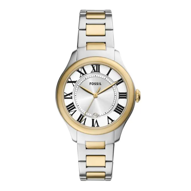 Damen Uhr "GILMORE" Quarz Stahl bicolor ionenplattiert