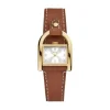Damen Uhr "HARWELL" Quarz Leder braun